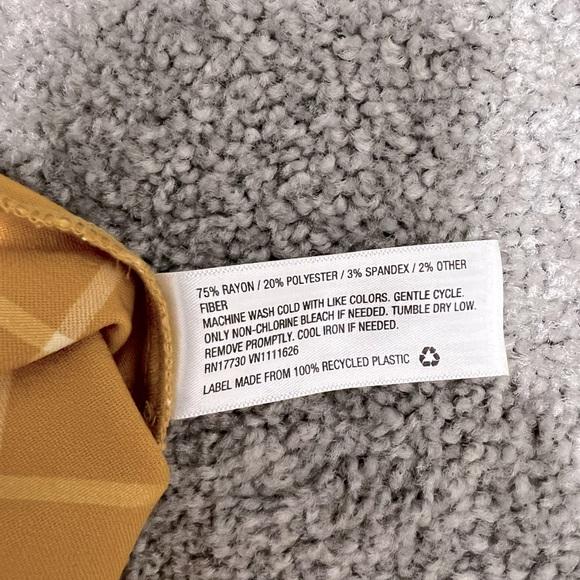 Checked Yellow Pants - Picture 4 of 4